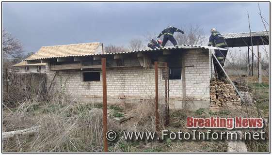 На Кіровоградщині бійці ДСНС ліквідували 4 пожежі