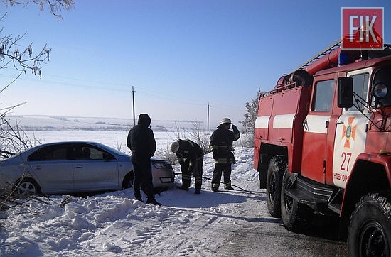 На Кіровоградщині водій легковика потрапив у кювет