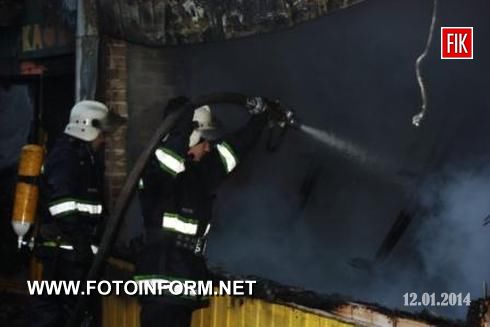 Кіровоград: пожежа у привокзальному кафе