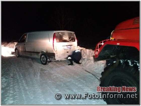 Кіровоградська область, на автошляхах області, 34 рази надавали допомогу водіям, ФОТО