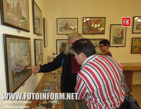 Сегодня, 15 сентября, в Кировоградской галерее «Елисаветград» состоялось открытие выставки картин «Роман с акварелью».