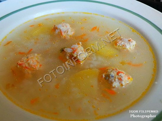 Домашний повар, рецепты, Бабушкин рецепт: Суп с индюшиными фрикадельками