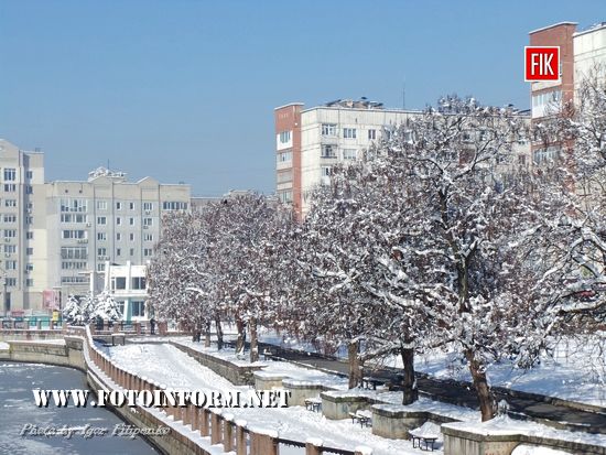 Зимова казка: фото засніженого Кропивницького
