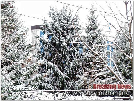 Кропивницькому, комунальники, розчищають місто від першого снігу, фото игоря филипенко