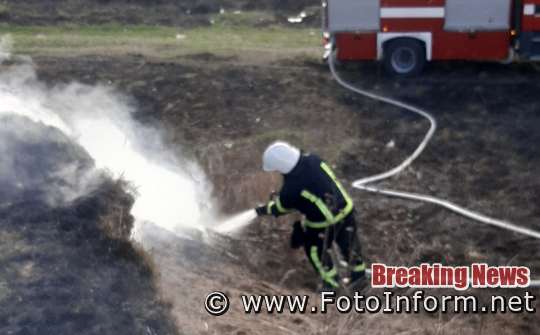 Минулої доби пожежно-рятувальні підрозділи Кіровоградської області загасили 5 займань різного характеру.