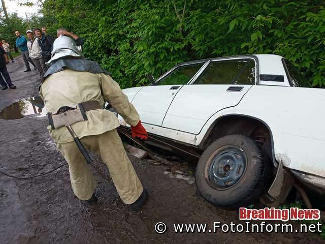 Рятувальники кіровоградського гарнізону допомогли водіям двох автомобілів 