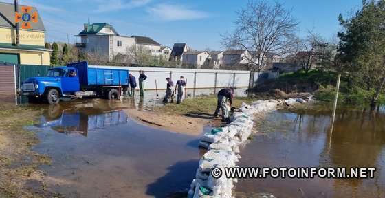 Барикади з мішків та затоплені городи: на Кіровоградщині рятуються від підтоплення