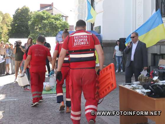 Акція з надання першої медичної допомоги відбулася у Кропивницькому, фото Ігоря філіпенка