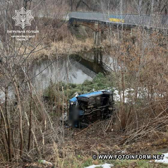 У Кропивницькому внаслідок ДТП перекинулась автівка (ФОТО)