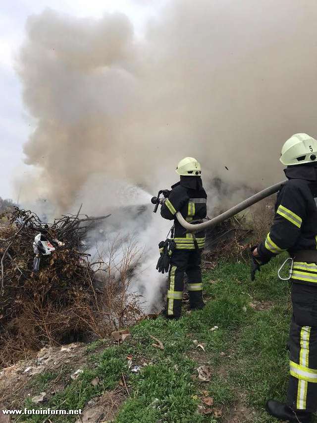 Пожежно-рятувальні підрозділи Кіровоградщини 4 рази виїжджали на гасіння пожеж
