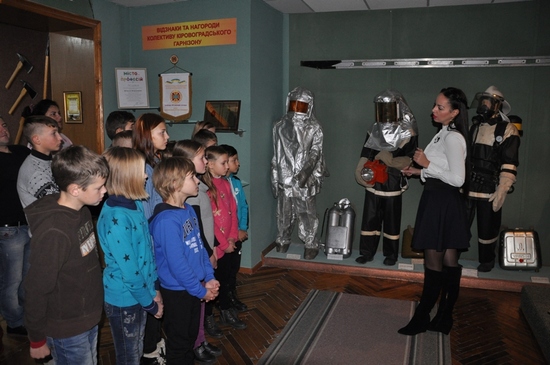 У Кропивницькому діти відвідують пожежно-технічну виставку-музей