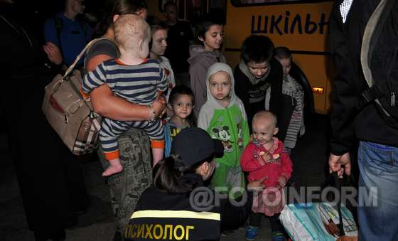На Кіровоградщину прибув ще один евакуаційний потяг з Донеччини