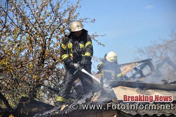 На Кіровоградщині виникло 6 пожеж, на одній з них травмовано людину