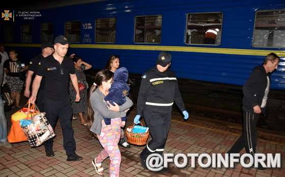21 серпня у Кропивницькому зустріли ще один потяг з вимушеними переселенцями з Донеччини.