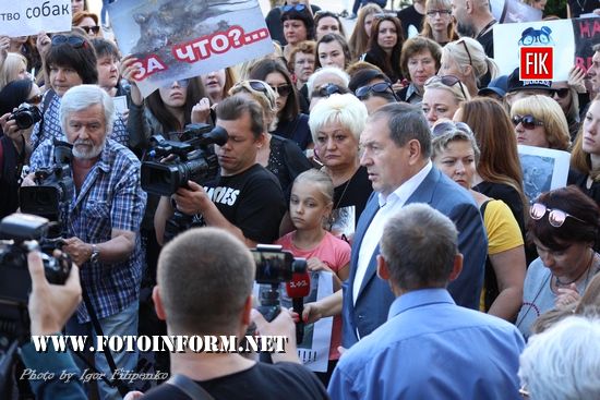 У Кропивницькому біля міської ради провели флешмоб, 30 хвилин мовчання, фото Ігоря філіпенка