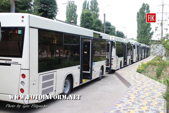 У Кропивницькому парк КП «Електротранс» поповнився новими автобусами (ВІДЕО, ФОТО)