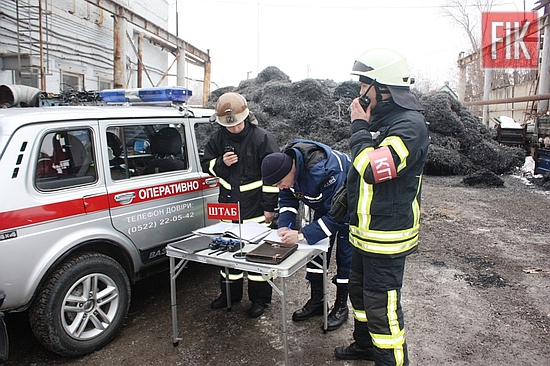 25 січня у м. Кропивницькому відбулись тактичні навчання з особовим складом 1-го Державного пожежно-рятувального загону з ліквідації наслідків надзвичайної ситуації на ПАТ «Гідросила».