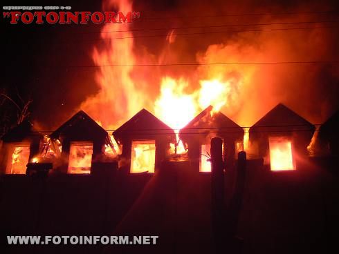 МНС: У Кіровограді ліквідовано пожежу на площі 200 кв метрів (ФОТО)
