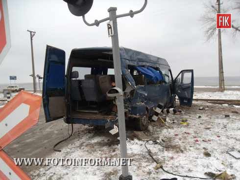 Кіровоградська область: сталося ДТП на нерегульованому залізничному переїзді (фото)