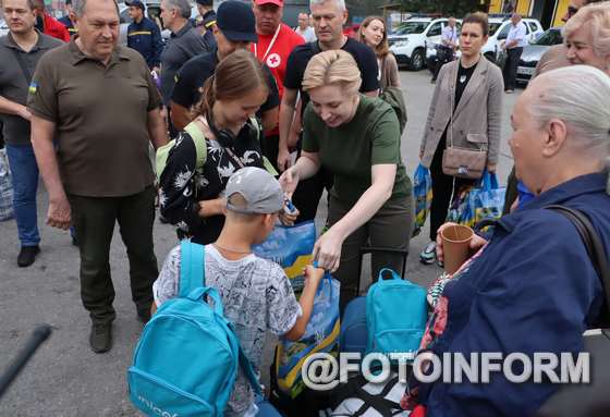 Сьогодні у Кропивницький прибув евакуаційний потяг з Донеччини