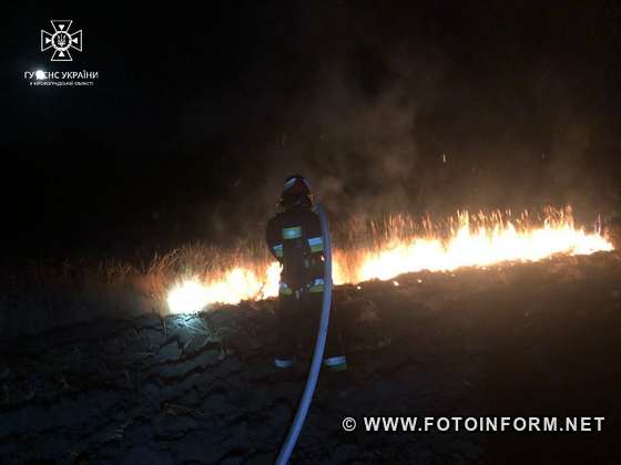 Протягом доби, що минула, рятувальники Кіровоградщини тричі залучались на гасіння пожеж на відкритих територіях.