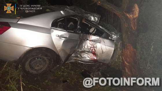 Маловісківські рятувальники деблокували з машини постраждалих внаслідок ДТП громадян