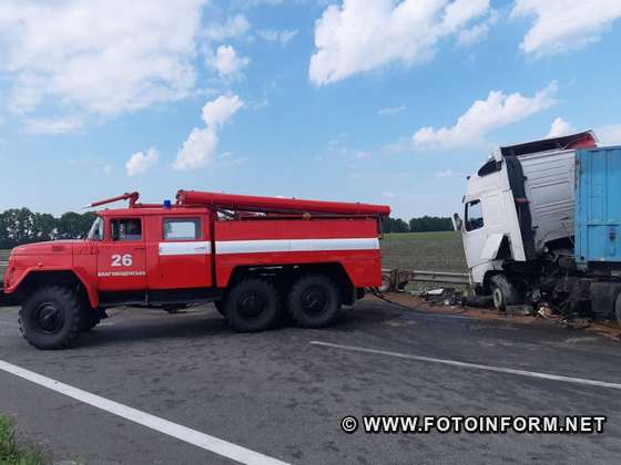 На Кіровоградщині сталась аварія з чотирма автівками 