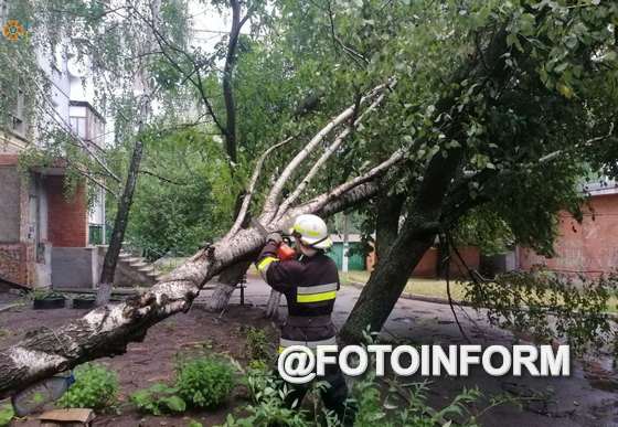 16 серпня близько 18:00 на території м. Кропивницький спостерігалось погіршення погодних умов у вигляді значного дощу.