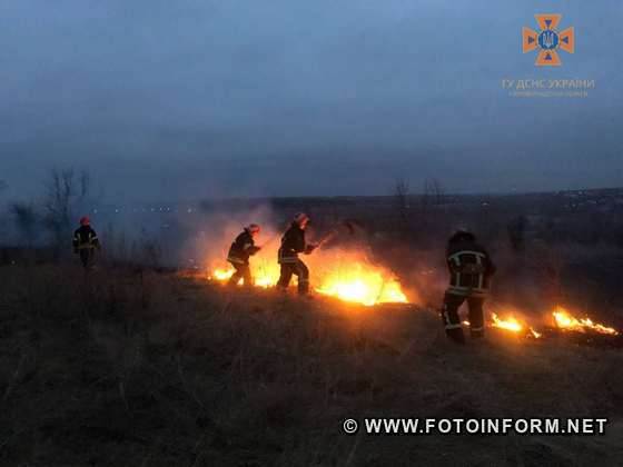 Упродовж минулої доби пожежно-рятувальні підрозділи Кіровоградщини загасили 6 пожеж сухої рослинності та сміття.