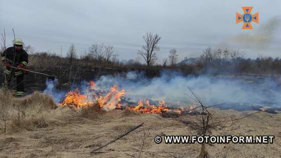 Упродовж минулої доби пожежно-рятувальні підрозділи Кіровоградщини загасили 6 пожеж сухої рослинності та сміття.