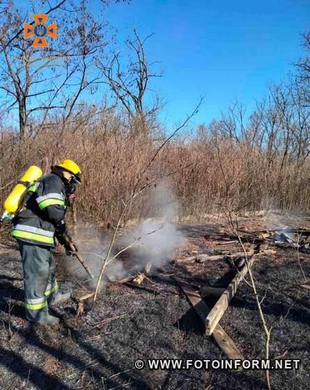 На Кіровоградщині загасили дванадцять пожеж 