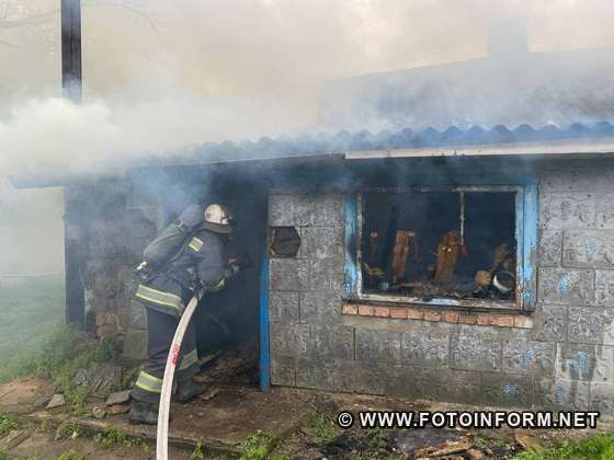 знайшли тіло загиблого чоловіка, пожар, кировоградщина