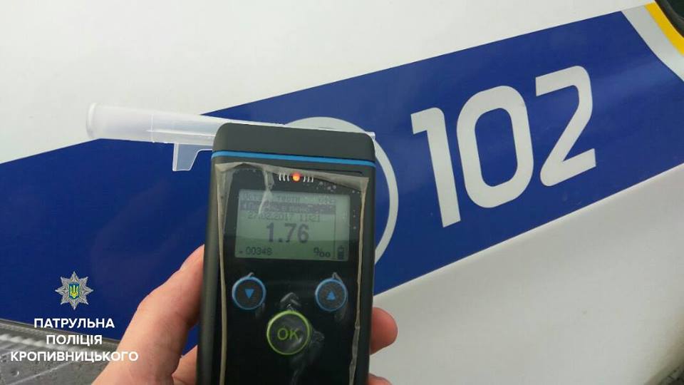 Вчора, 27 лютого, близько 10-ї години, патрульні отримали інформацію про ДТП за участю нетверезого водія на вулиці Академіка Тамма.