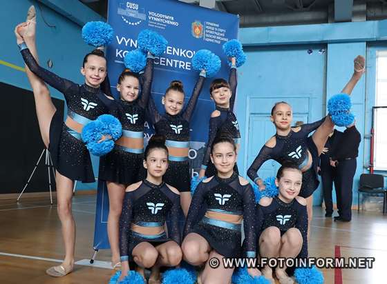 у Кропивницькому школярі змагалися в черлідингу, фото ігоря філіпенка