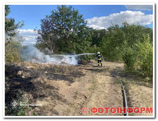 На Кіровоградщині виникло п’ять пожеж різного характеру (ФОТО)