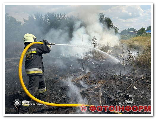 На Кіровоградщині рятувальники шістнадцять разів гасили пожежі (ФОТО)