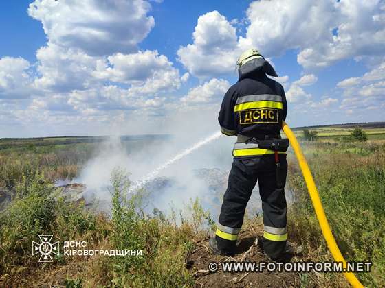 На Кіровоградщині шість разів горів сухостій