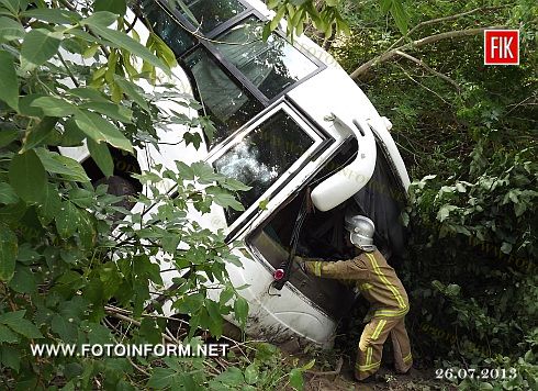 Кіровоградська область: ДТП - зіткнення мікроавтобуса «Citroen» пасажирським автобусом (ФОТО)