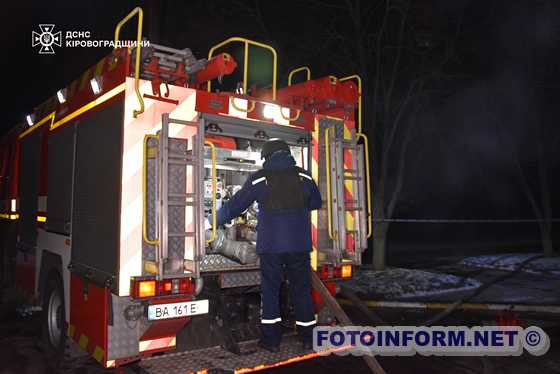 18 лютого опівночі до Служби порятунку надійшло повідомлення про пожежу у житловій багатоповерхівці на вул. Новій м. Долинська Кропивницького району.