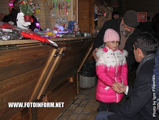 В Кропивницком засияла новогодняя красавица, Председатель Кировоградской ОГА Сергей Кузьменко, городской глава Андрей Райкович 