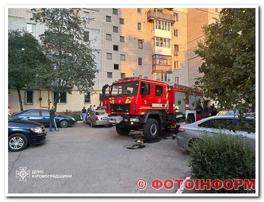 У Кропивницькому горіла багатоповерхівка (ФОТО)