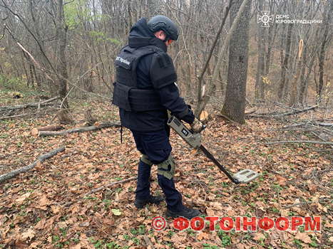 Фахівці частини піротехнічних робіт, підводного та гуманітарного розмінування аварійно-рятувального загону спеціального призначення ГУ ДСНС в області вилучили та знищили гранату Ф-1 часів Другої світової війни
