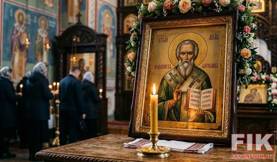 Ікона святого апостола та євангеліста Іоана Богослова — символ мудрості та любові.