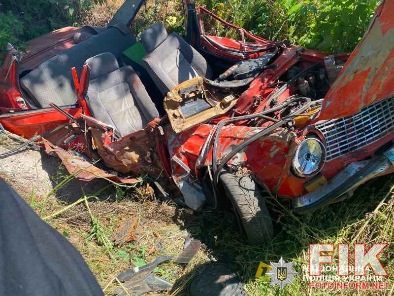 На місці ДТП із ВАЗ у Кропивницькому районі