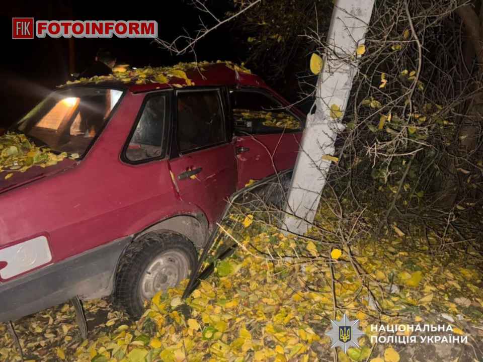 ДТП у селі Бірки Кропивницького району за участі автомобіля ВАЗ 21099
