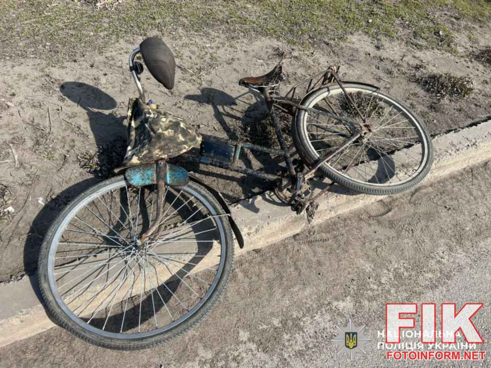 велосипед на місці аварії в Малій Висці