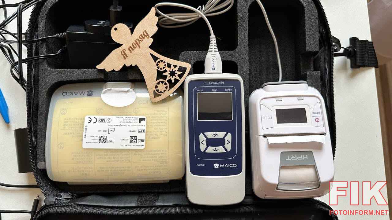 Передача сучасного обладнання для діагностики слуху Обласній клінічній дитячій лікарні від БФ Янгол життя та ГО Фундація Течія