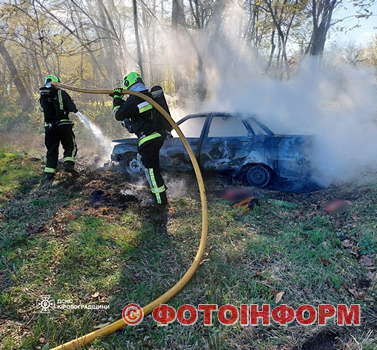 На Кіровоградщині горіли легковий автомобіль та житловий будинок (ФОТО)