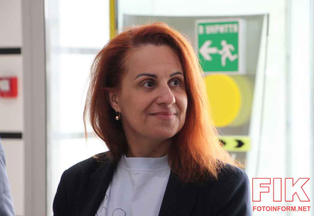 Наталія Калмикова під час наради у Кропивницькому щодо ветеранської політики на Кіровоградщині.