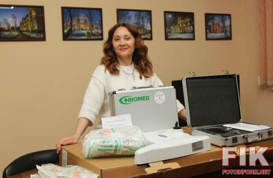 Передача медичного обладнання реанімаційному відділенню обласної дитячої лікарні у Кропивницькому, травень 2026.